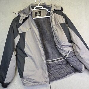 Gemyse Jacket Mens XL Hooded Fleece Lined Heavyweight Insulated Ski Snowboarding